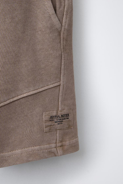 ZARA КРАШЕНЫЕ ШОРТЫ, БЛЕДНО-РОЗОВЫЙ