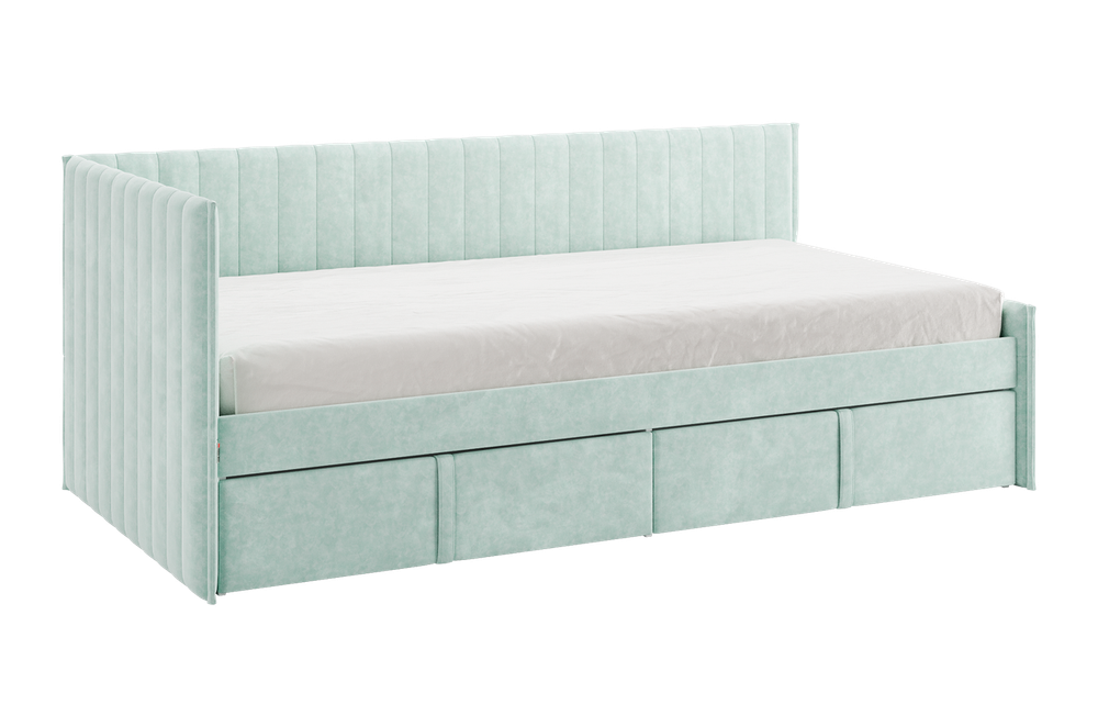 Кровать тахта с ящиком Твикс (велюр) МФ Мебельсон, г. Ижевск