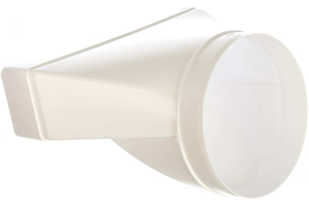 Соединитель плоского воздуховода ПВХ 60*204 с флянцевым воздухораспределителем D125