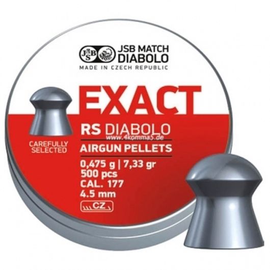 Пули JSB EXACT RS DIABOLO 0,475 г. 4,5 мм 500 шт