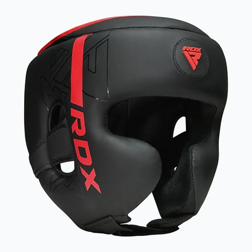 Боксёрский шлем RDX F6 красный