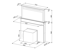 Встраиваемая вытяжка Smeg KDD60VXE-3