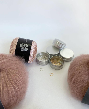 Маркеры для вязания Сердечко Серебро (20 шт)