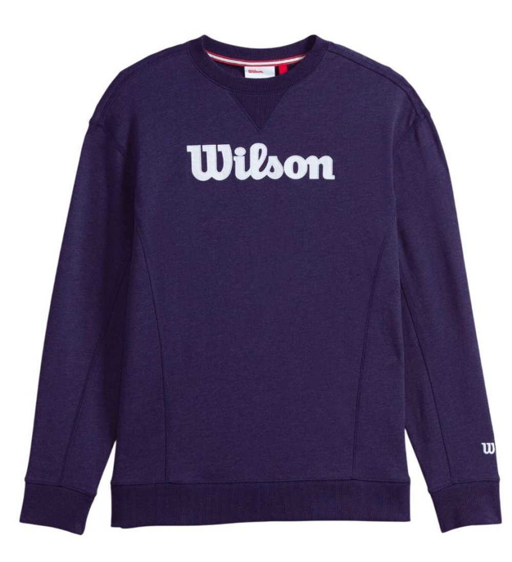 Мужская теннисная кофта Wilson Team Script Crewneck - небесный