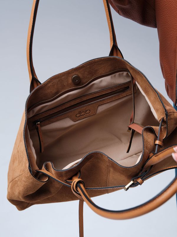 Замшевая сумка Daniela DBR 31375 светло-коричневый