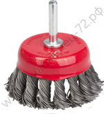 STAYER 75 мм, жгутированная стальная проволока, 0.5 мм, Щетка кистевая, PROFESSIONAL (35118-075)