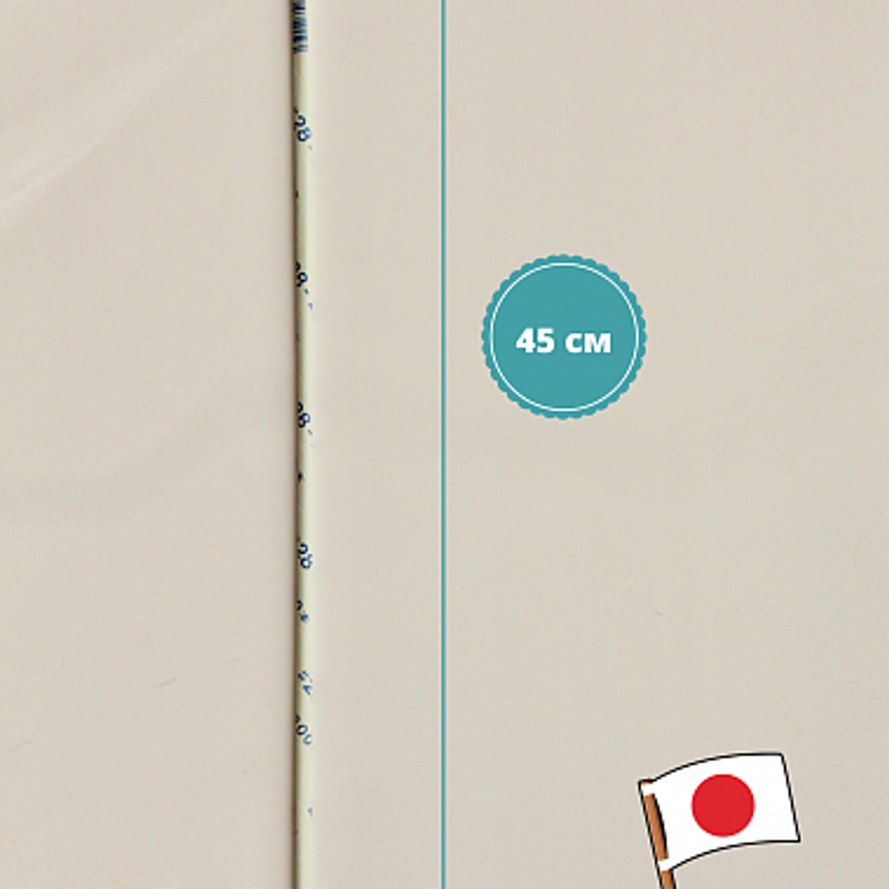 Проволока японская флористическая тонкая №28 (без оплетки, 0,321мм * 45 см, 200 шт, стальная)