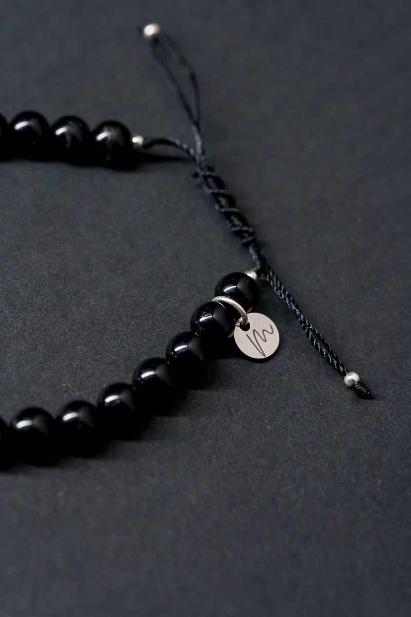 ХХХ Браслет "Memo about Finance" шамбала с коннектором из черного турмалина