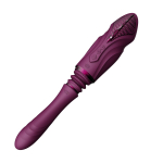 Секс-машина Zalo Sesh с подогревом и насадками, фиолетовая