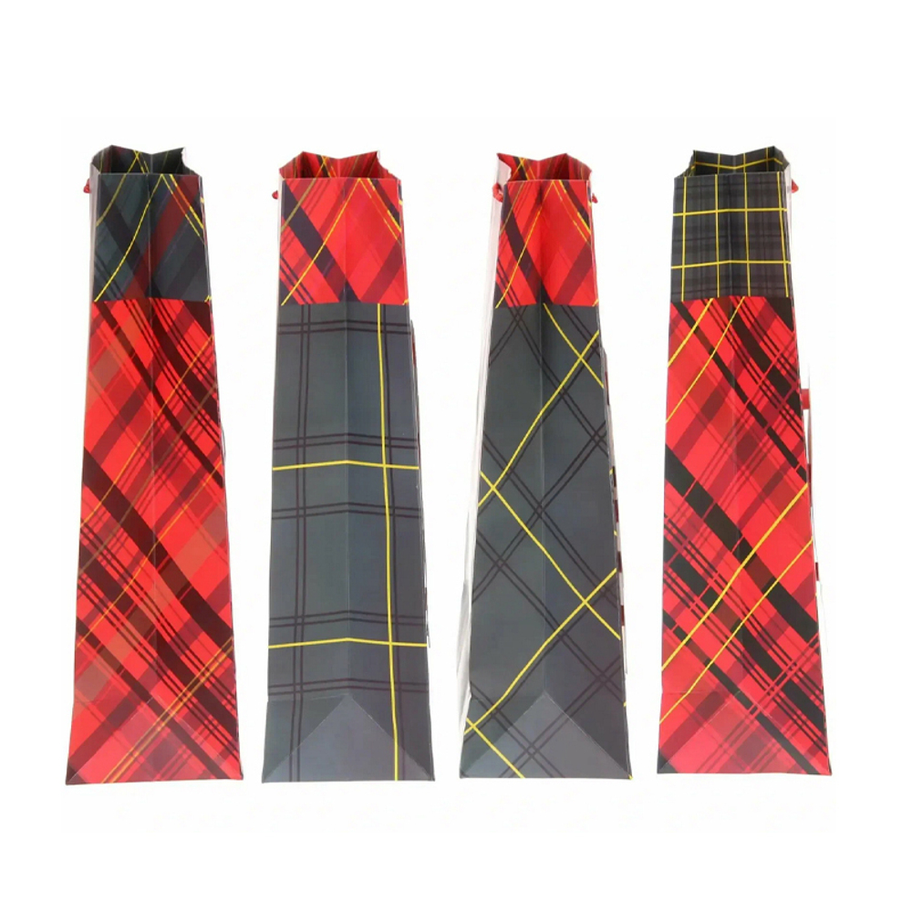 пакет 31 х 42 х 12 подарочный 2шт новогодний (зеленый, красный)