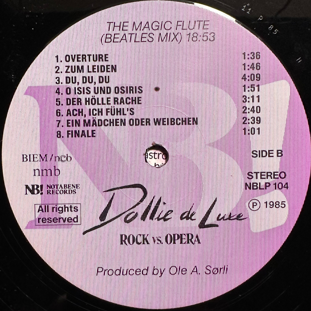 Dollie de Luxe - Rock Vs. Opera (Европа 1985г.)