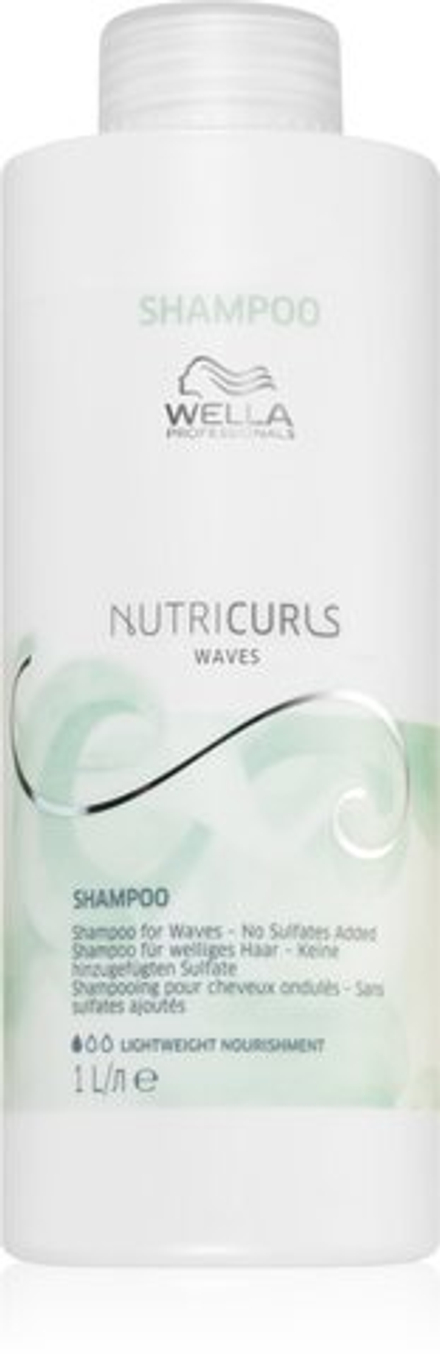 Wella Professionals Nutricurls Waves - увлажняющий шампунь для кудрявых волос /   1000  ml  / GTIN 3614227348790