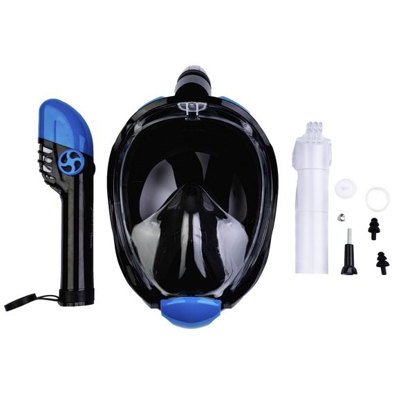 Маска полнолицевая Marlin Travel черный/синий/черный