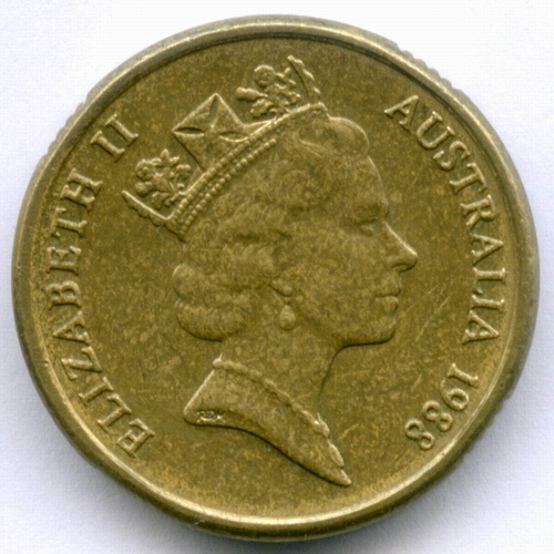2 доллара 1988 год. Австралия. Абориген. Бронза XF