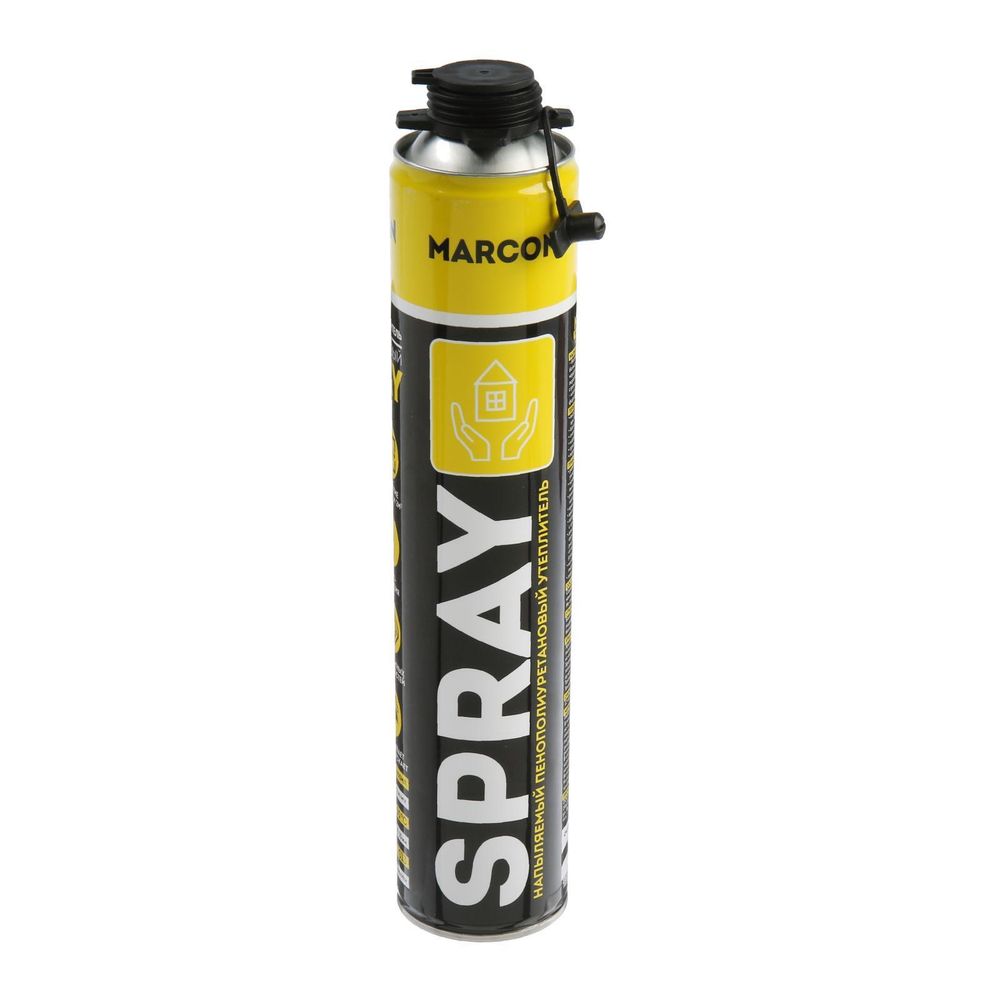 Утеплитель напыляемый пенополиуретановый MARCON SPRAY 895гр /12шт