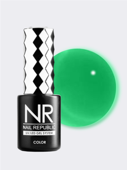 NR Гель-лак Витраж 553 зеленый, 10мл