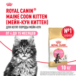 Royal Canin Maine Coon Kitten Корм сухой сбалансированный для котят породы Мэйн Кун 10 кг