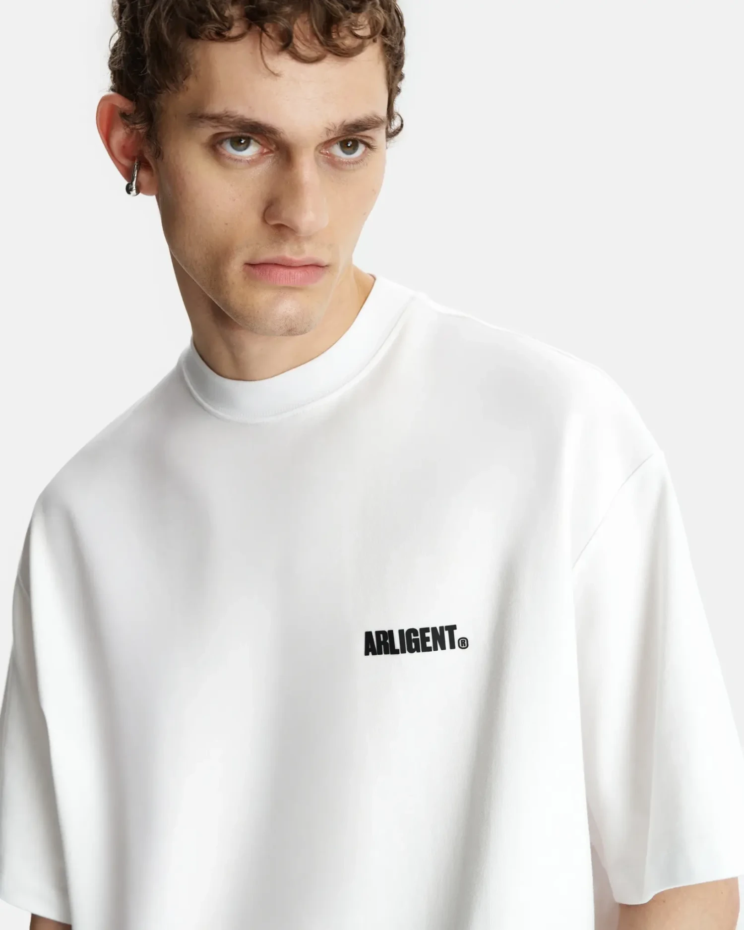 Футболка оверсайз из хлопка белая