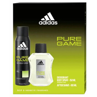 Adidas Pure Game Dárková sada voda po holení 100 ml a deospray 150 ml 100ml
