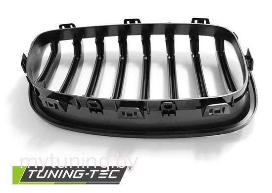 Решетка (ноздри) радиатора GLOSSY BLACK для BMW 1 F20 F21