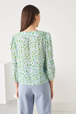 22845 Блузка женская (молочный принт)