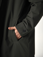 Тренч плащ утепленный демисезонный город горький хаки зеленый