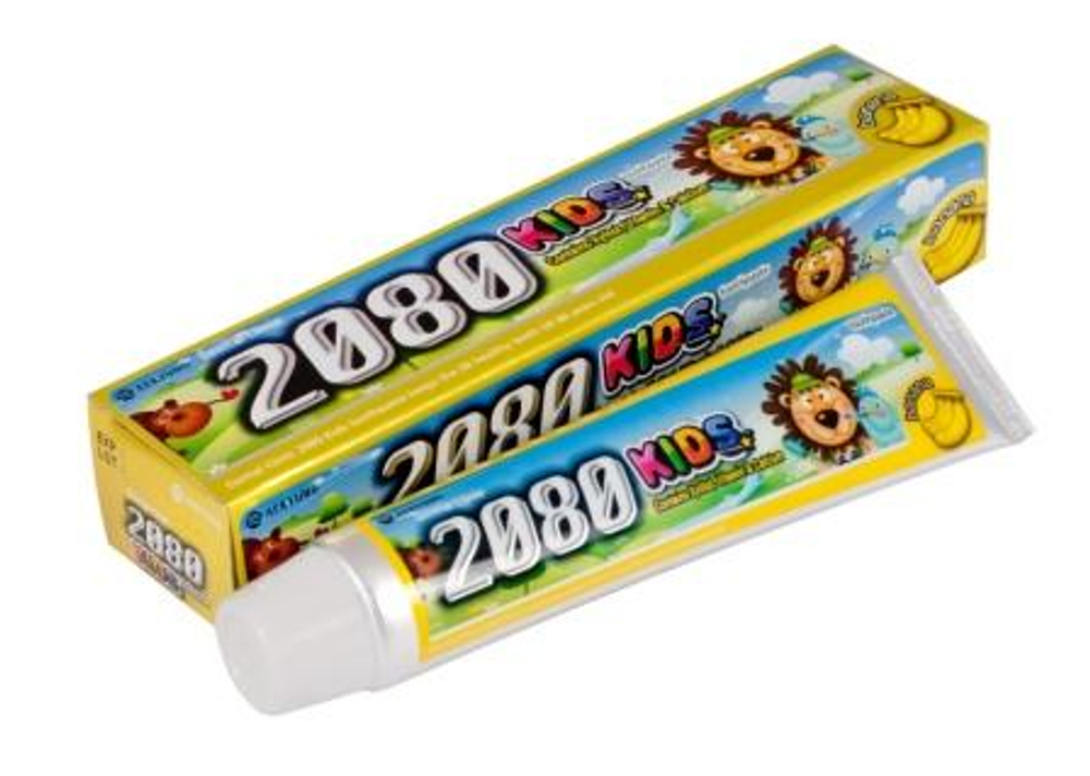 [Aekyung] Dental Clinic Kids 2080 Toothpaste Banana - Детская зубная паста Банан, 80 гр