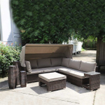 Комплект мебели из иск. ротанга Brown