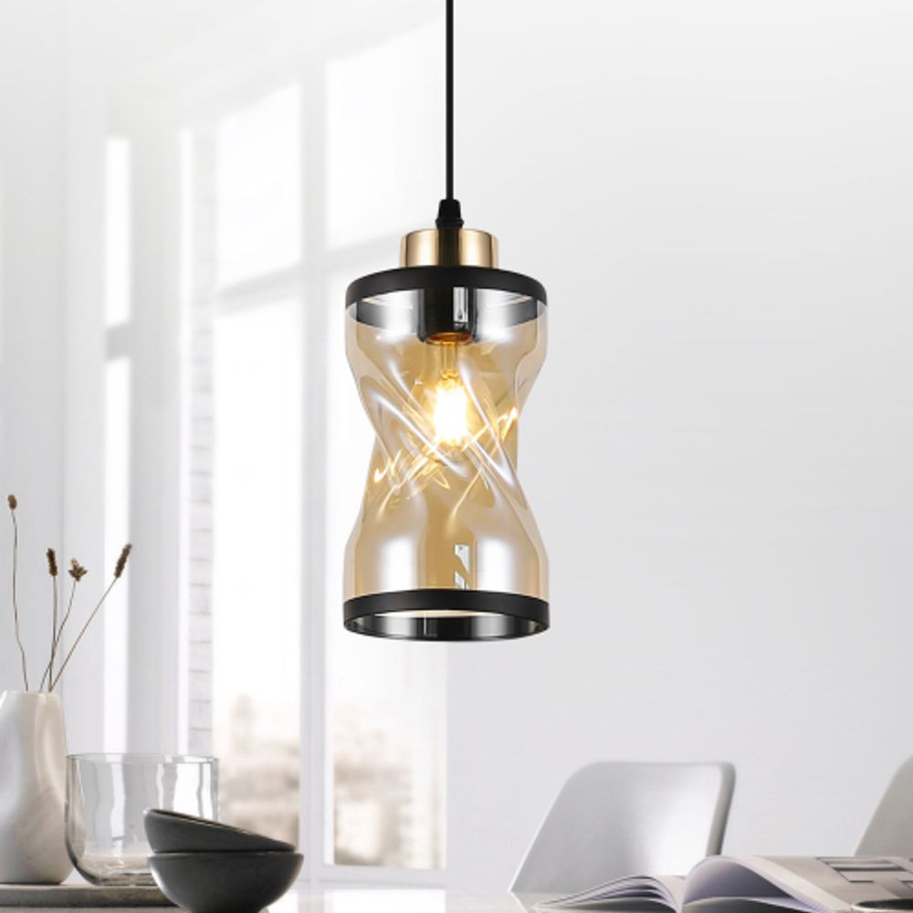 Светильник подвесной (подвес) Rivoli Monique 9105-201 1 * Е27 60 Вт модерн потолочный | Rivoli