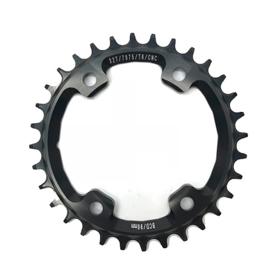 Звезда 32Т NARROW WIDE, BCD=96mm, 4 отв не под 90°, фрезеров AL7075. ЧёрнаяМТВ-06 32Т