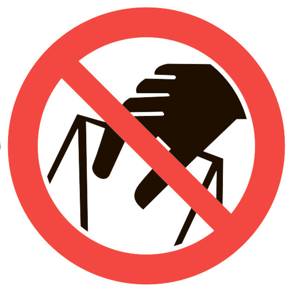 Р33 "Запрещается брать руками. Сыпучая масса (непрочная упаковка)"