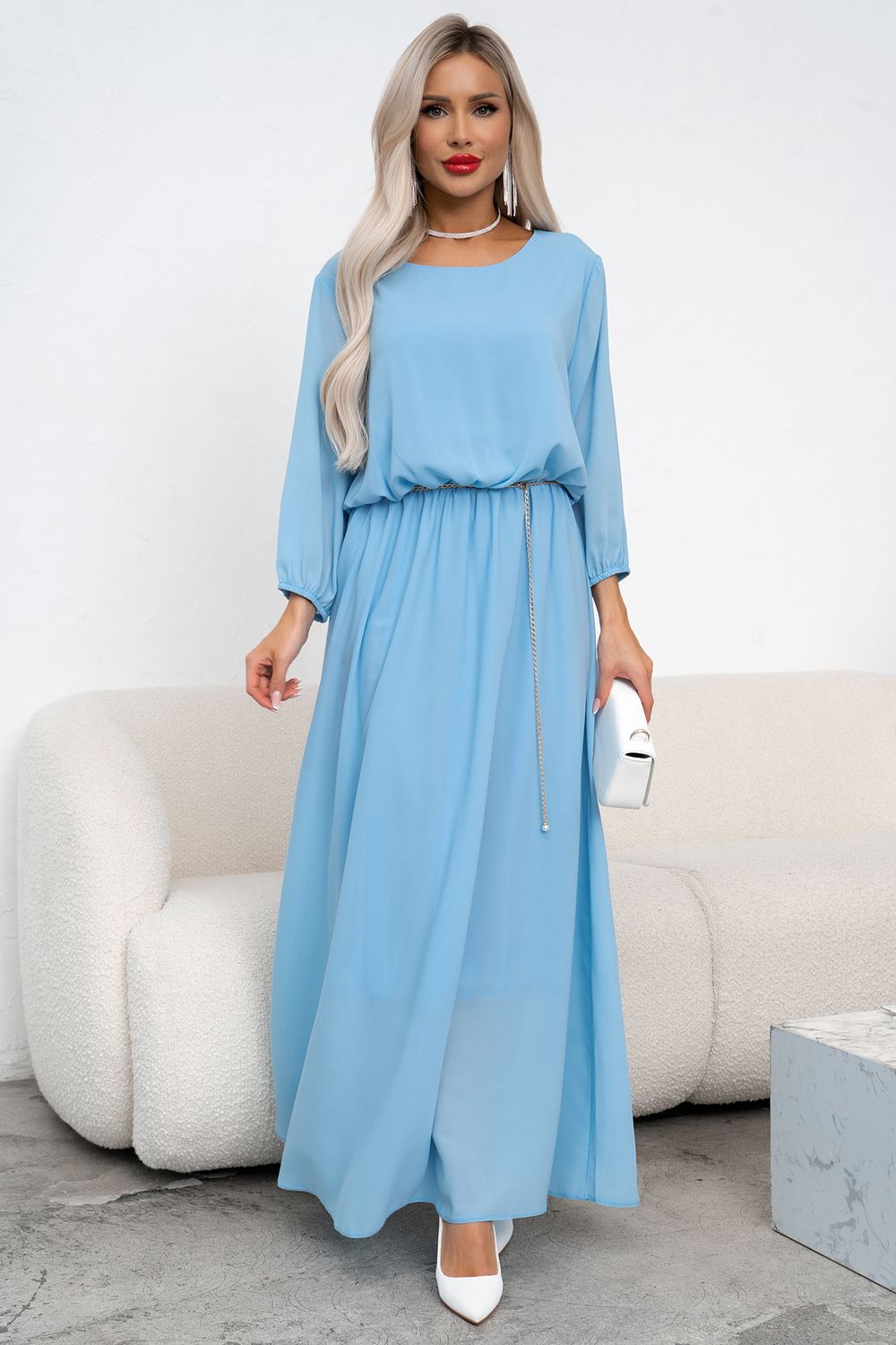 Платье Селеста (голубой) Р11-1088/9 Nikol