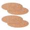Набор из 4-х сервировочных ковриков из пробки и переработанного материала recork, D30 см