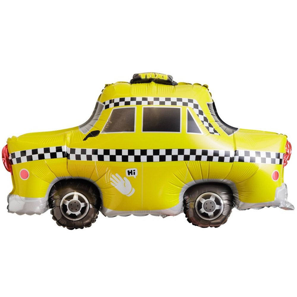 Шар Фольгированный Такси машина желтая (Желтый)