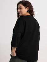 Блуза Цветочная рапсодия (черная) Б15311-18М LT Collection