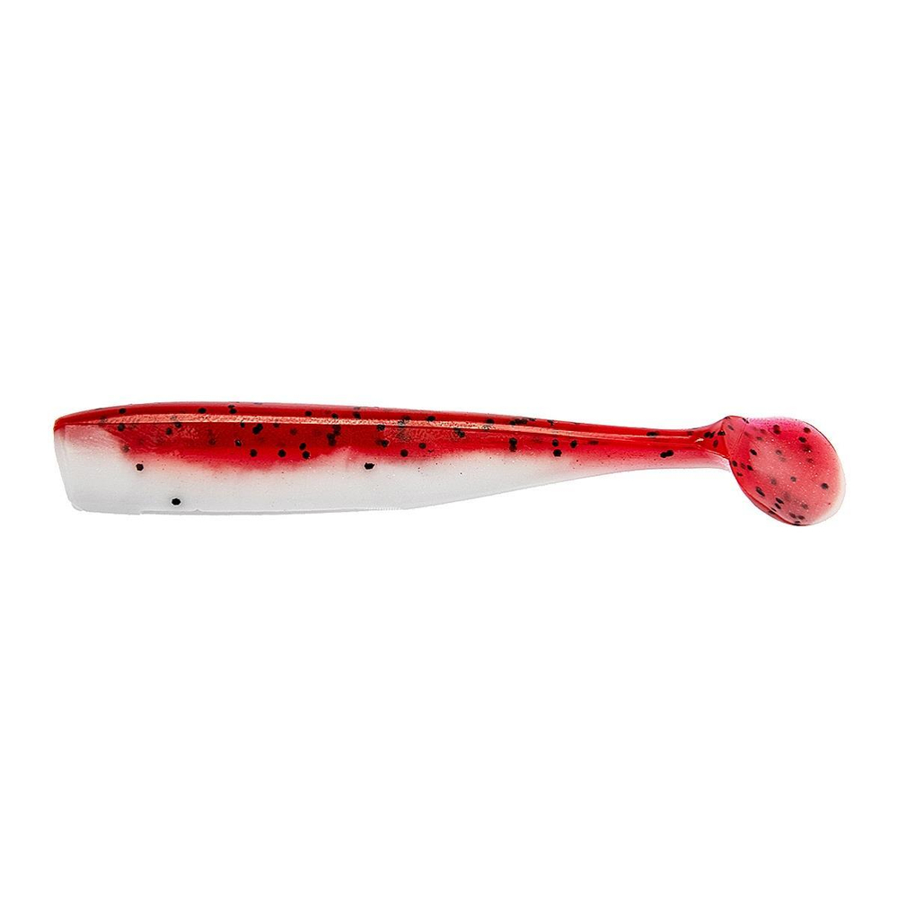 Виброхвост Chebak 3,15"/8 см Red & White 7шт. (HS-3-003) Helios