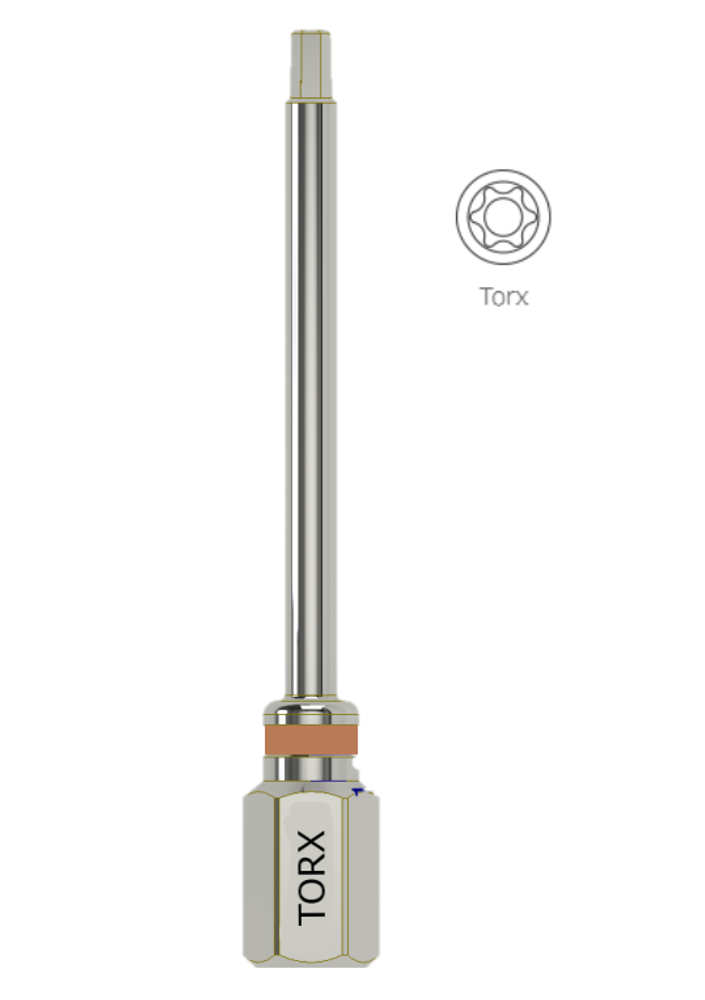Ключ для винтов iPen Brown (коричневый) Torx 1.7, 35 Ncm