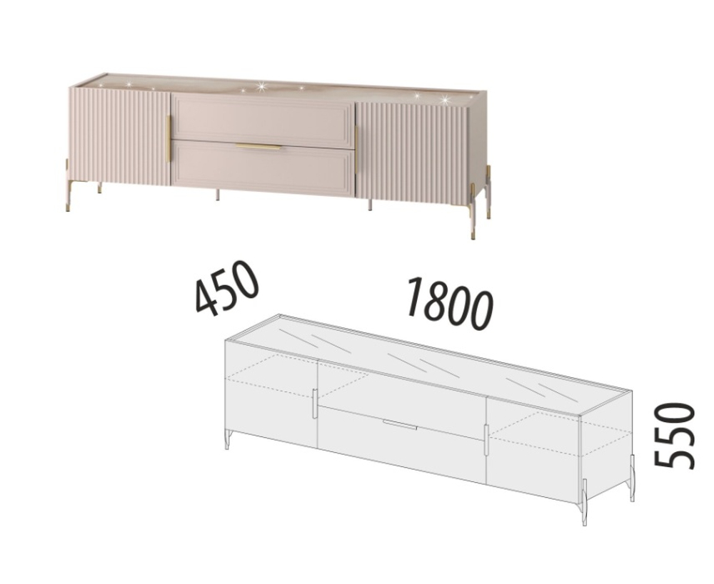 Флоренция-609 (DaVita) 609.03 Тумба под аппаратуру