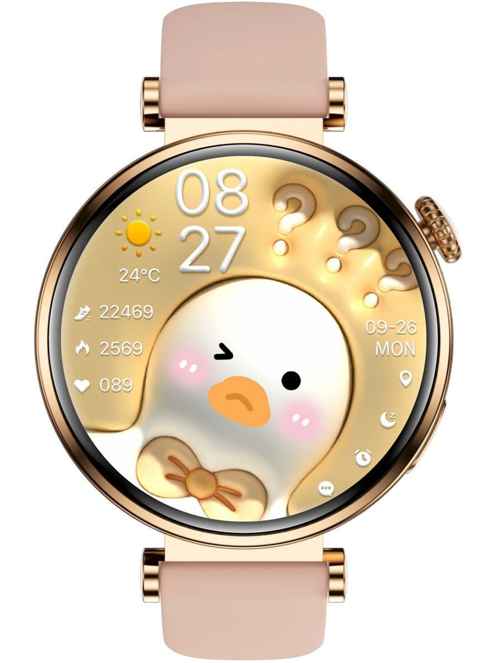 Смарт часы PARASMART Arielle GT4mini (силиконовый ремешок, золотистый)