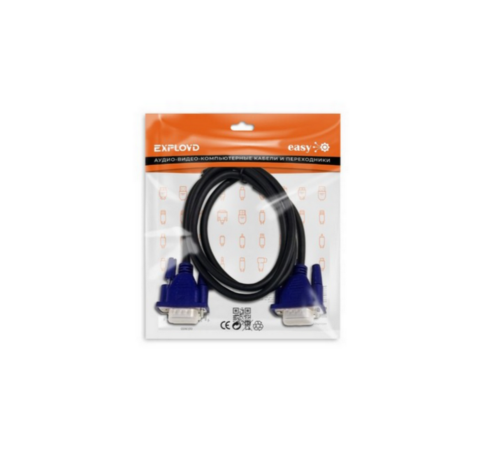 Кабель VGA х VGA с фильтрами 1,0м Exployd EX-K-1367