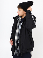 Куртка с лампасом, черная