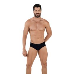 Мужские трусы брифы черные с сетчатыми вставками Clever LUCERNA BRIEF 103311