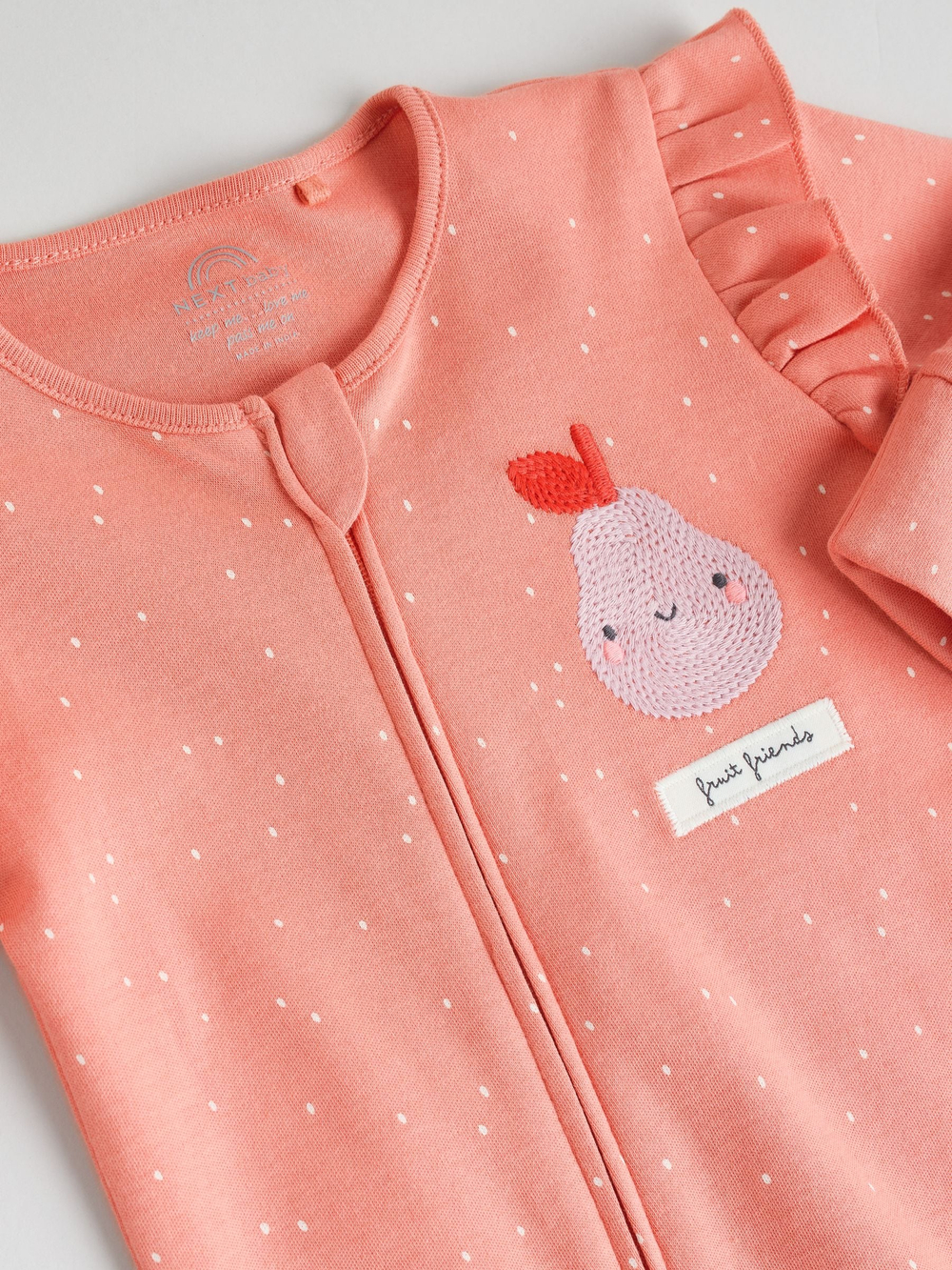 Комбинезон / Cлип для малышей Next F35-967, 3 шт., Персиковый, Розовый