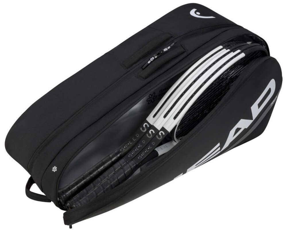 Сумка теннисная Head Tour Racquet bag 9 RKT- black/white