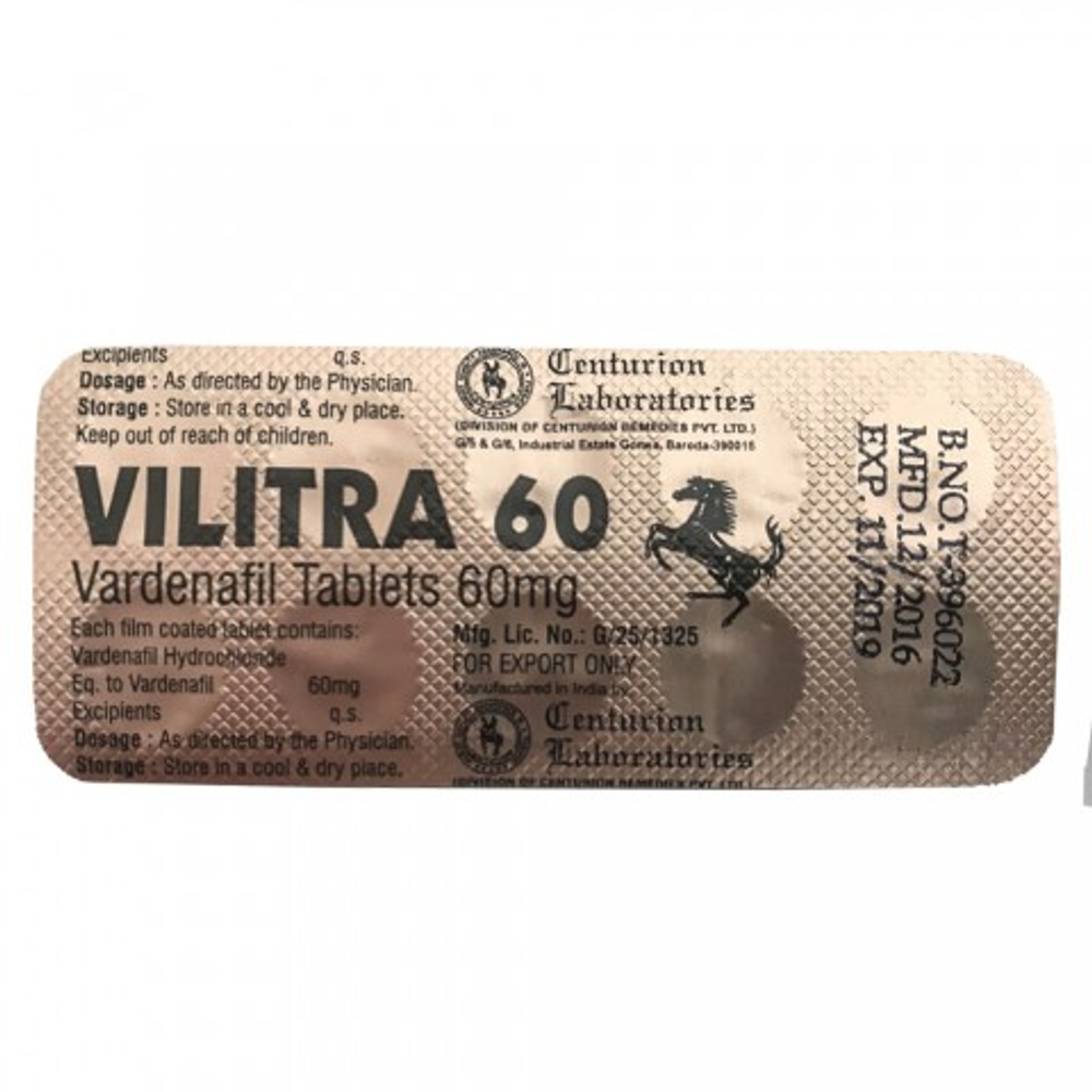 Препарат для усиления потенции и продления полового акта Vilitra 60 mg (10 шт.)