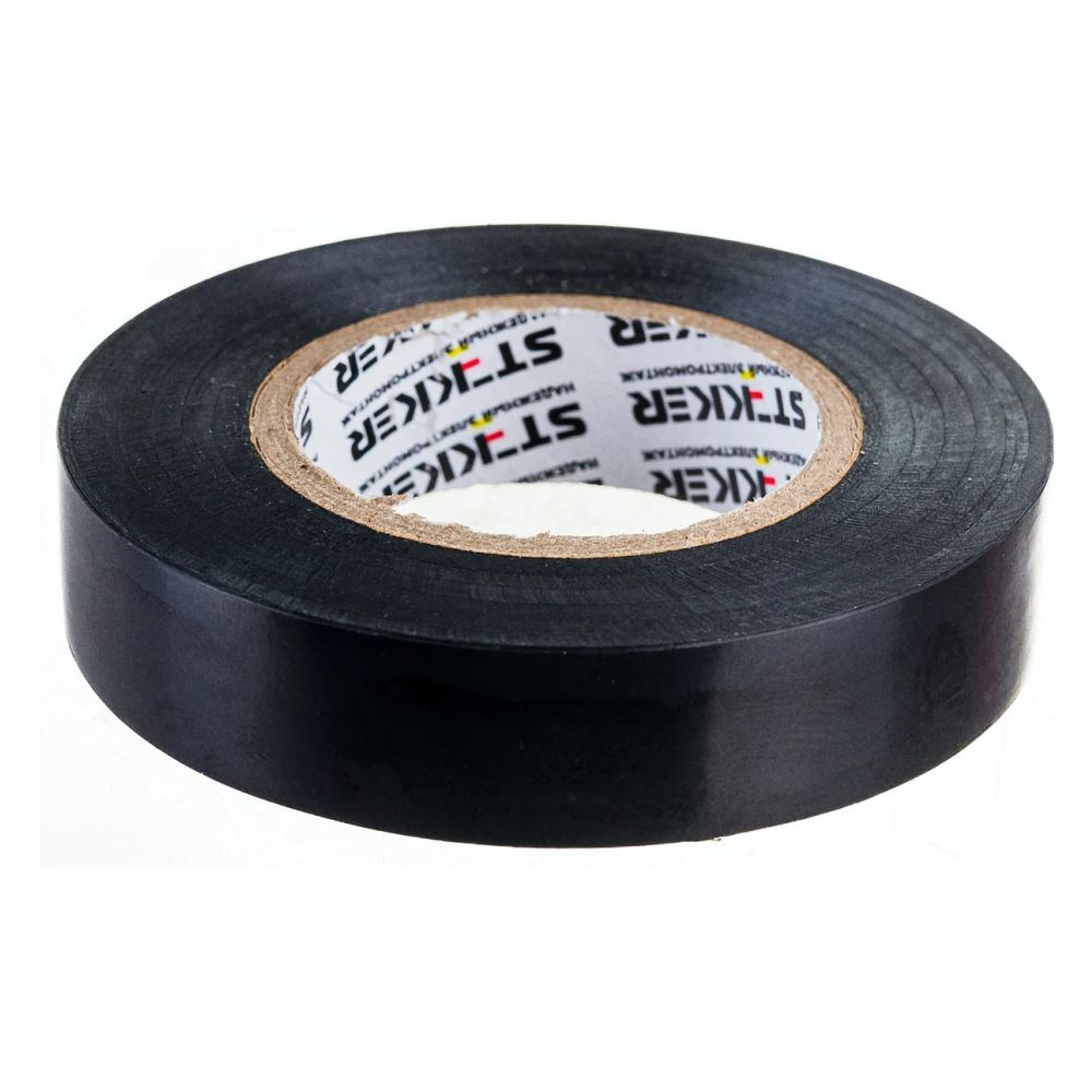 STEKKER INTP01315-20 Изолента ПВХ 15/20 черная 130мкм (120%) 32829