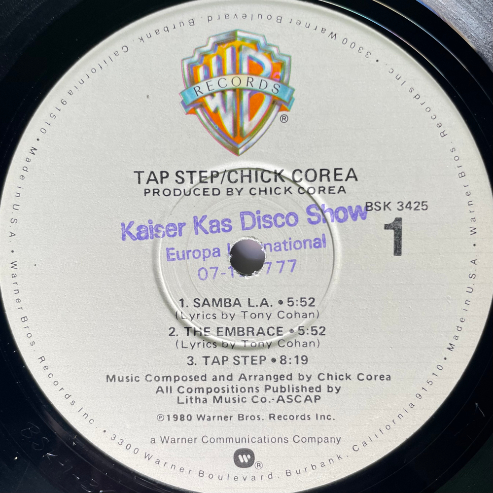 Chick Corea ‎– Tap Step (США 1980г.)