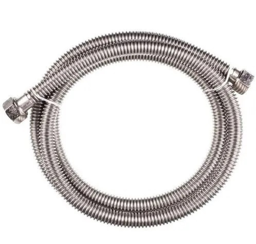 Шланг газовый 0,1 м AYVAZ Сильфон 1/2" гайка-гайка