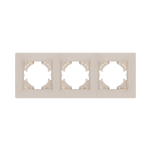 Рамка 3-постовая, золотой Kollinger Eleganz Plex EP3GD