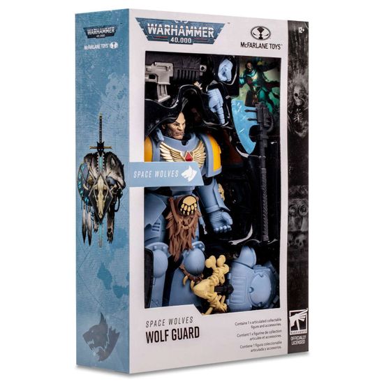 Фигурка McFarlane Warhammer 40k Space Wolves Wolf Guard, 18см / Фигурка по мотивам вселенной "Warhammer 40,000". Товар уцененный